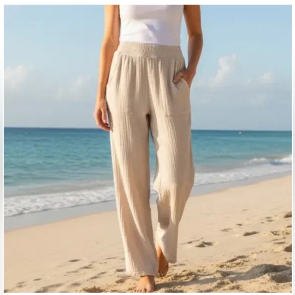 Magaschoni Women's Gauze Pants Size Small